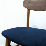 Chaise vintage bleue