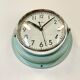 Vintage blue citizen navy wall clock, 1970s