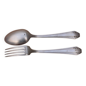 Coffret couverts Orbrille Paris métal argenté – Cuillère et fourchette