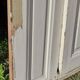 Cupboard door h201.5xl91.5cm with its 19th century molded frame