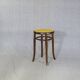 Tabouret bois courbé canné de piano bistrot Thonet 1900