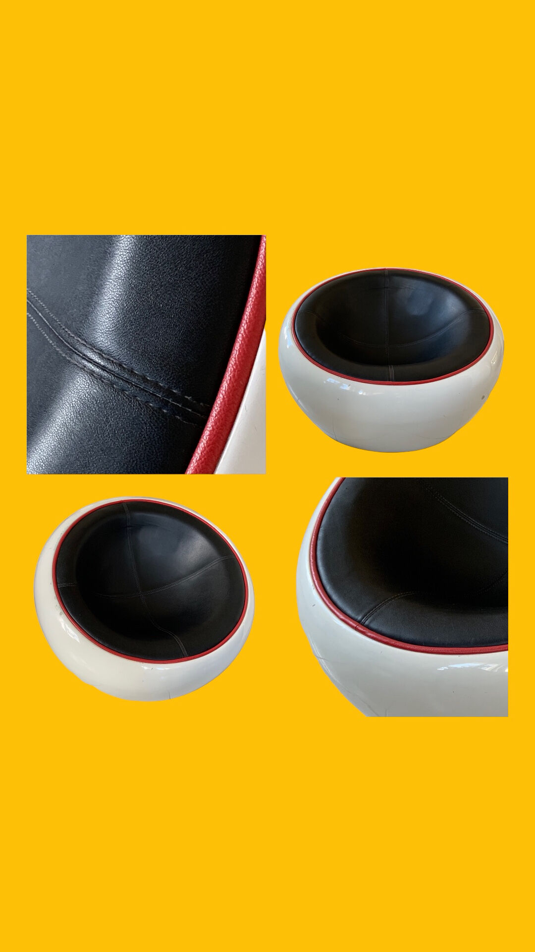 Egg Pod Ball Chair Space Age in fibreglass – 1960s/70s