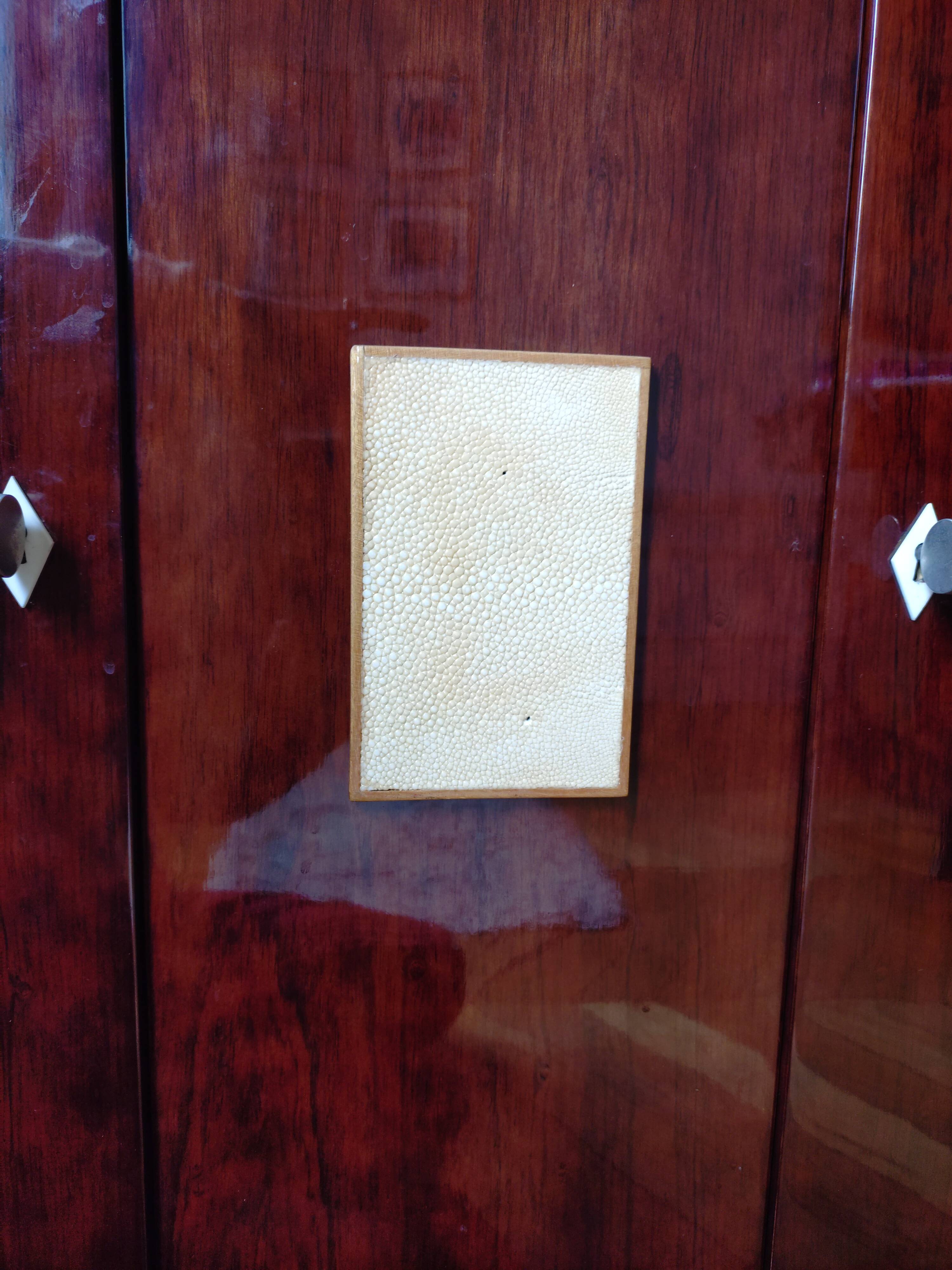 Art Deco buffet from the 1930s – Solid rosewood and stingray skin - Paris 11