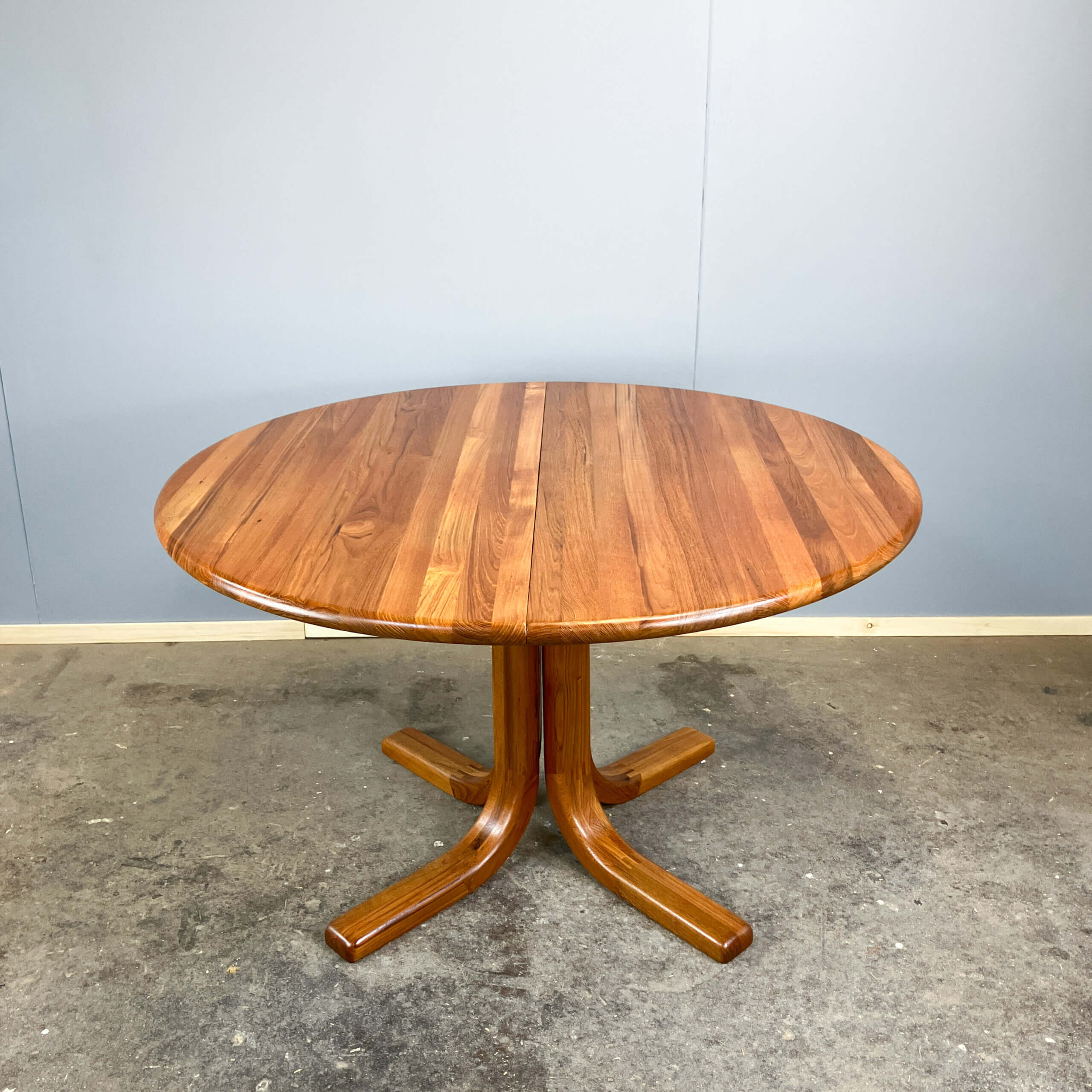 Extendable dining table by Mikael Laursen, solid teak, 1960s