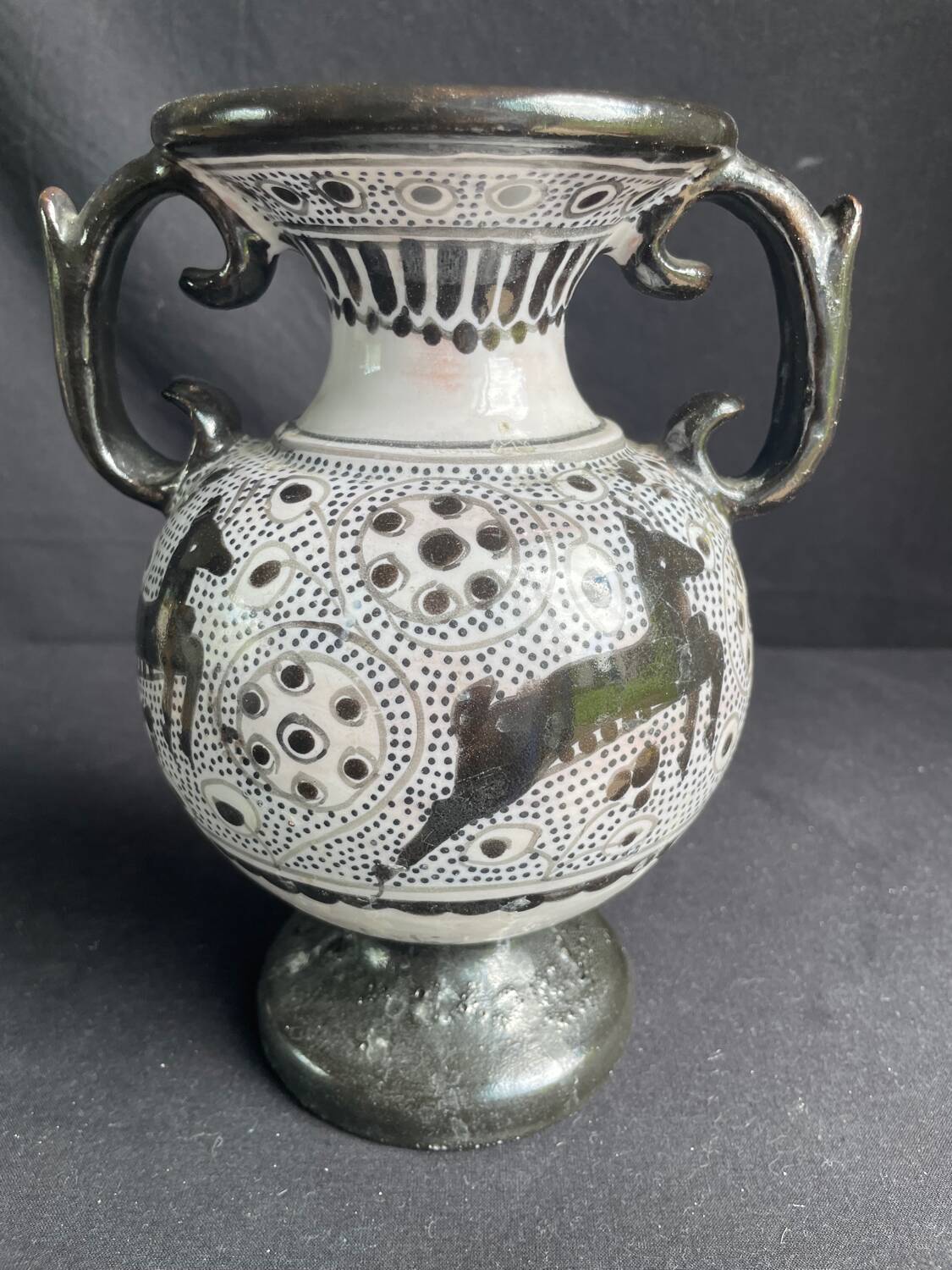 Nabeul vase, signed Tunisia, 1960s
