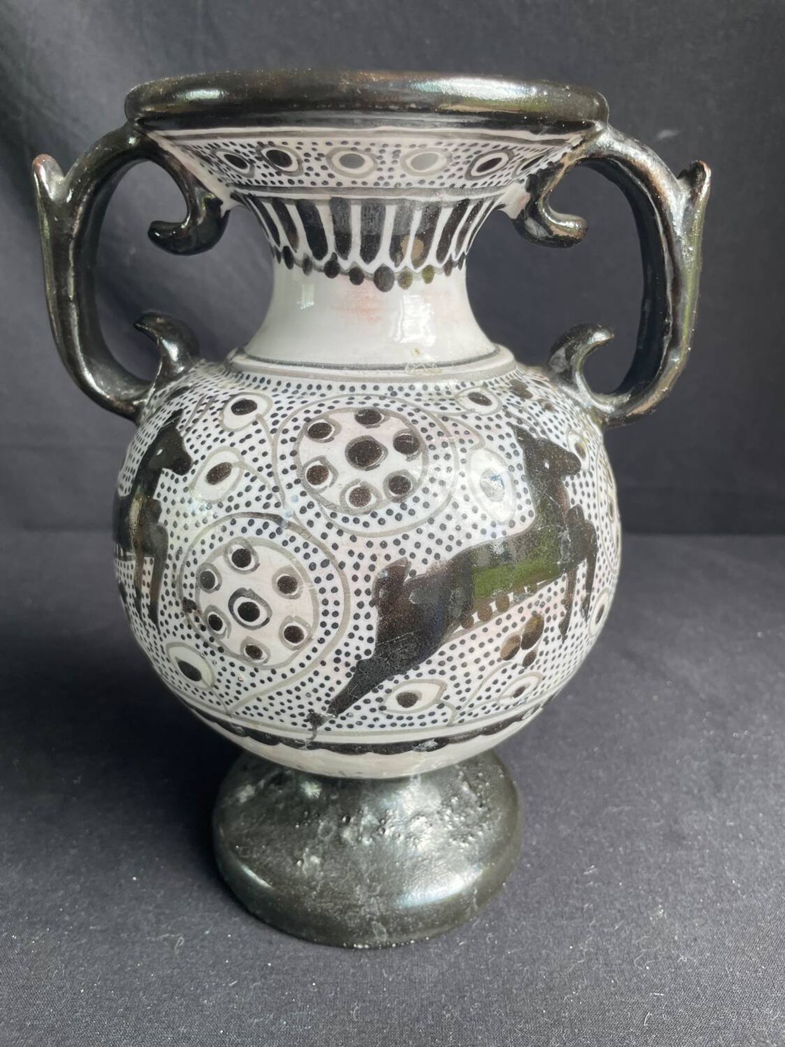 Vase Nabeul , signé Tunisie, années 60