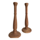 2 bougeoirs en bois