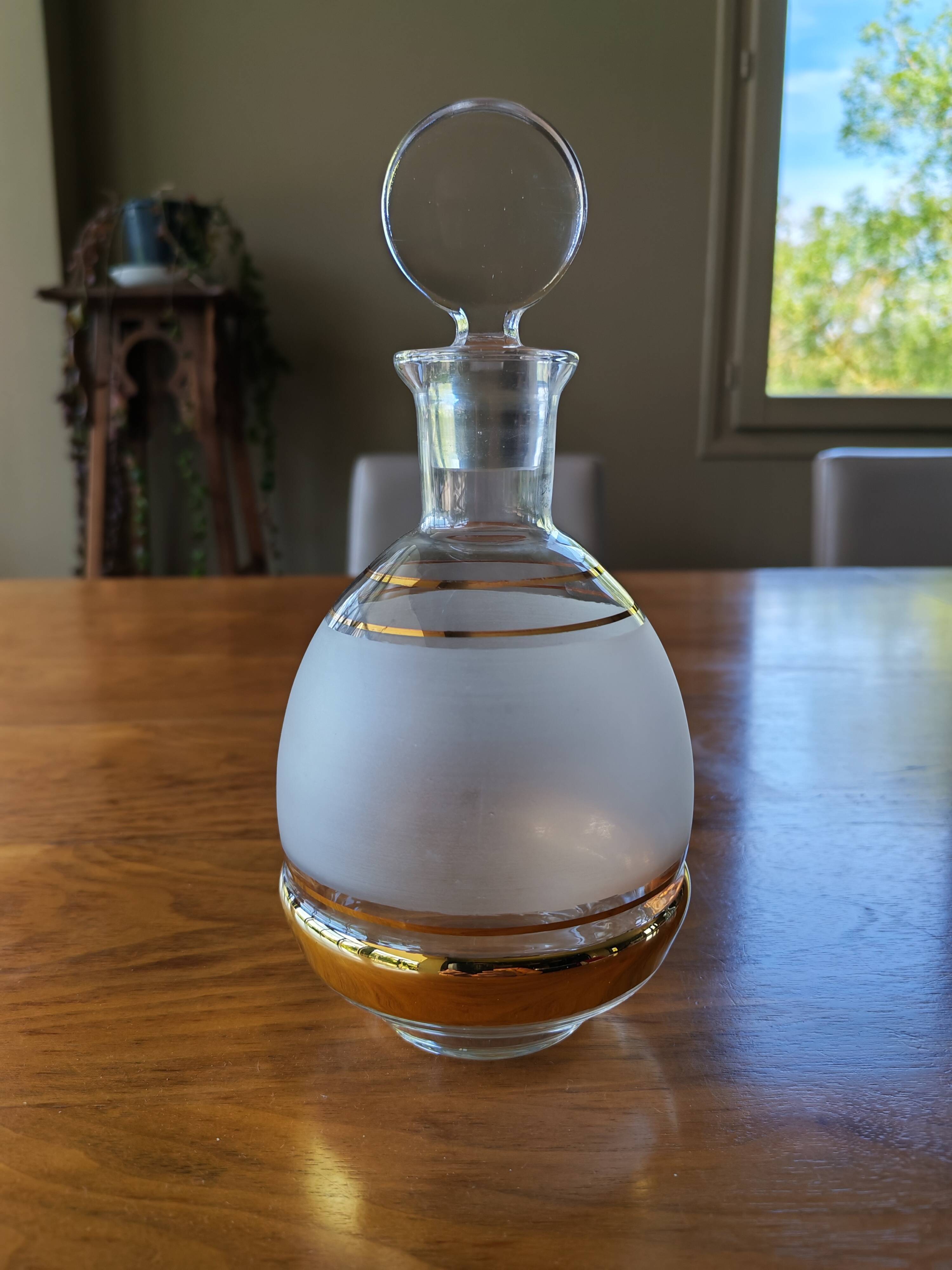 Art Deco glass carafe