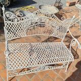 iron garden bench