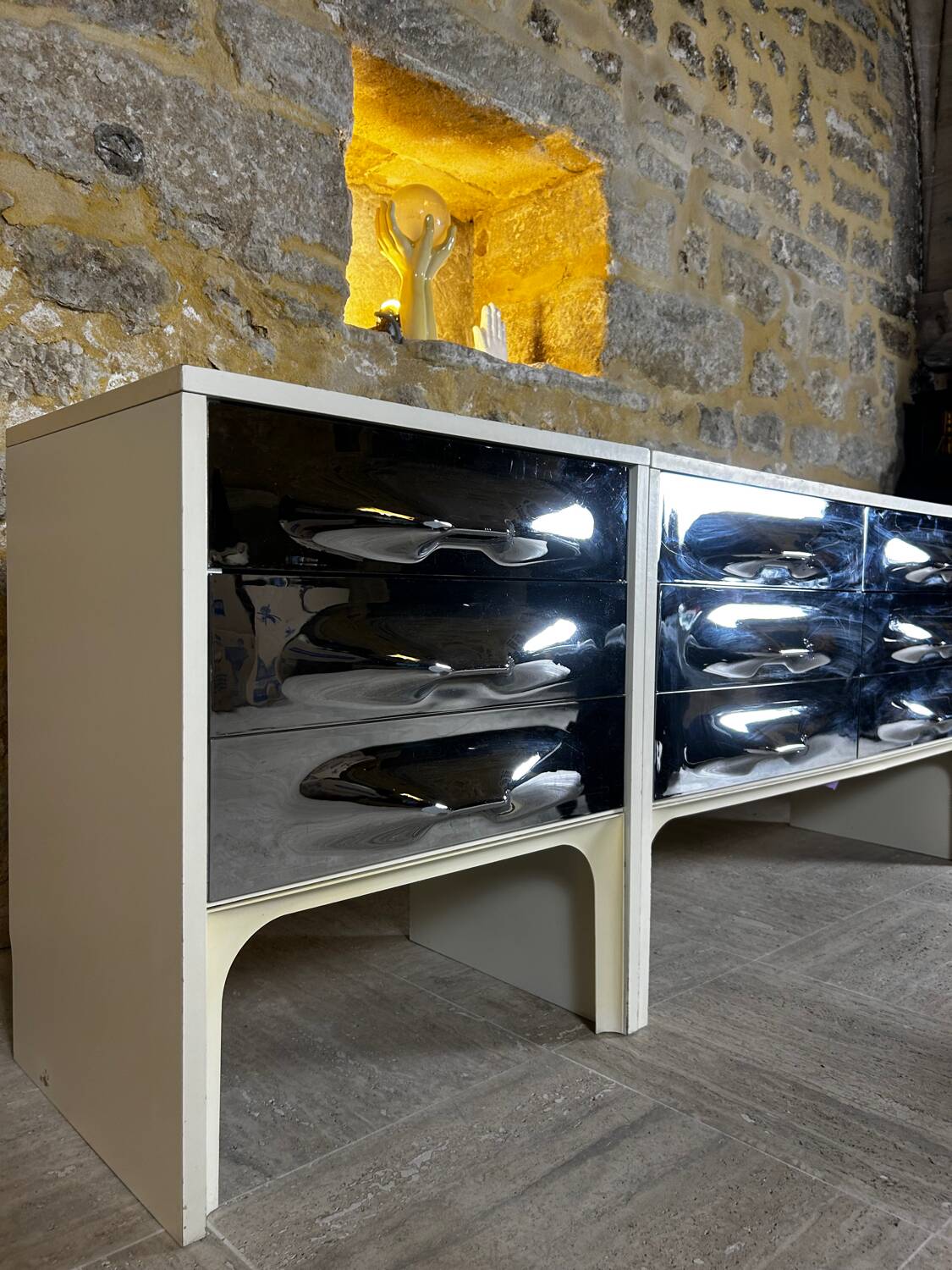 Raymond Loewy DF2000 chest of drawers and bedside tables