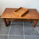 Table basse de ferme rustique avec tiroir 1950