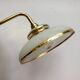 Wall light vintage lampshade in white and gold frosted glass.
