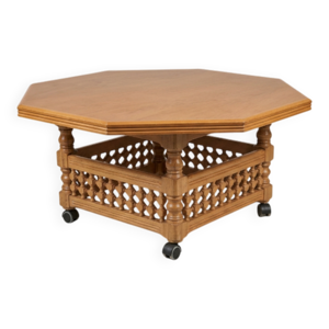 Table octogonale artisanale
