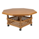 handcrafted solid wood octagonal table