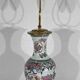 Lampe en porcelaine de chine et laiton, début XXe
