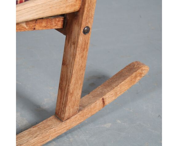 1950s Oak rocking chair by M. Nissen for Pastoe, Netherlands