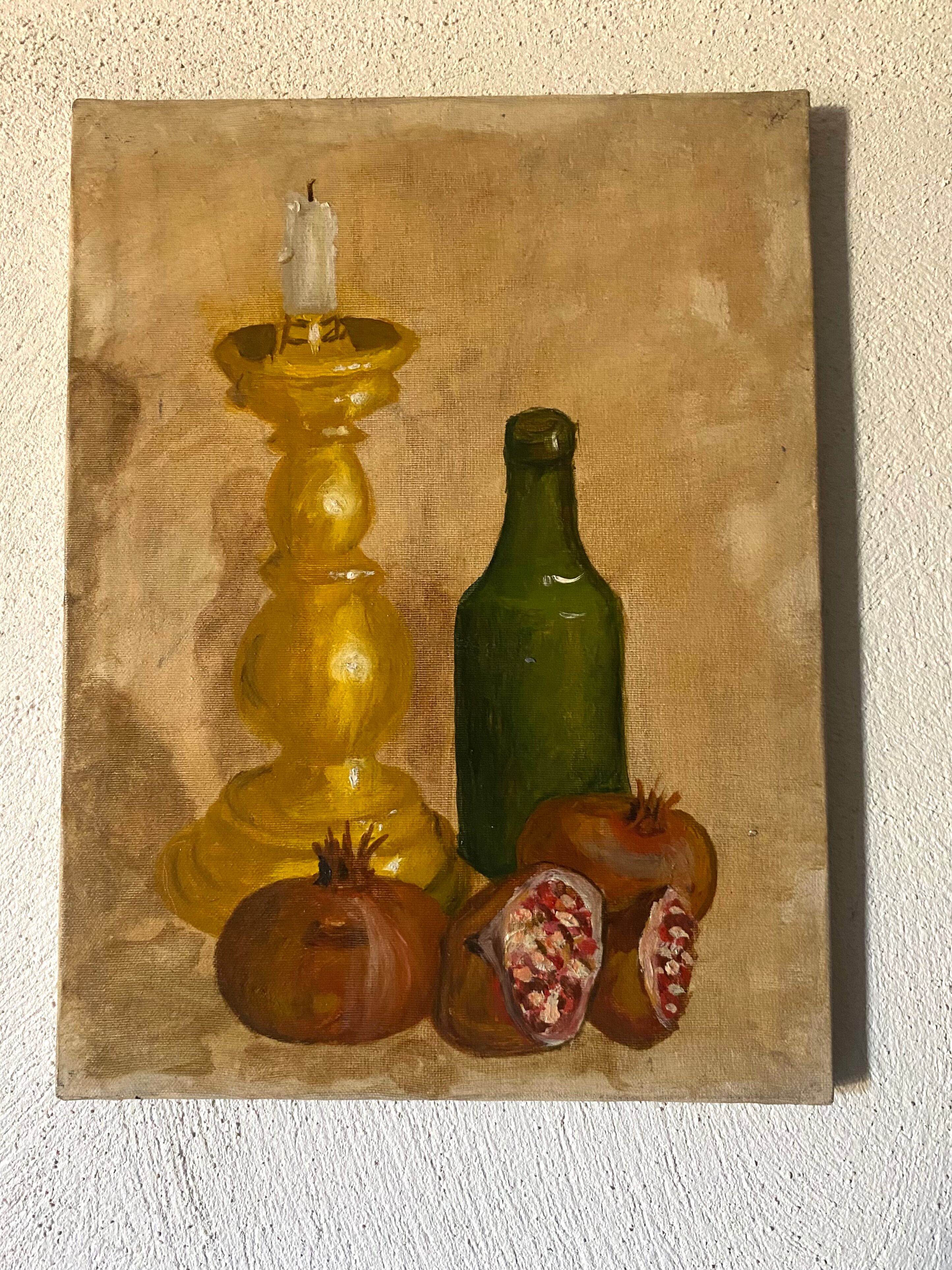 Oil on canvas "still life" 1973
