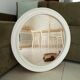 Vintage round resin mirror from the 60s/70s