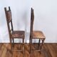 Paire de chaises étroites début XXe