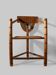 Chaise de moine en chêne sculpté suédois, années 1930