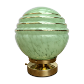 Clichy mint glass hanging lamp