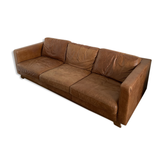 Leather sofa 3 places
