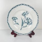 Set of 6 dessert plates model "Carnation", KG Lunéville, ironstone, 19th century.