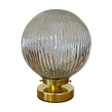 Vintage glass globe table lamp