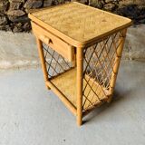 Rattan nightstand