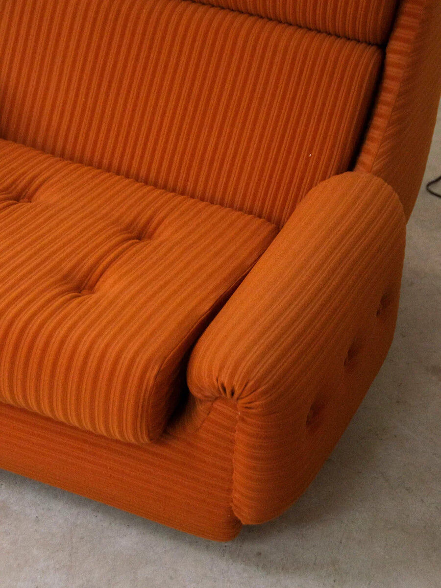 Paire de fauteuils Atlantis Orange République Tchèque 1970