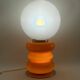 Space Age Orange Murano glass table lamp 1970s