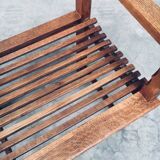 Dutch Modernist Carved Oak Side Chair, 1920s