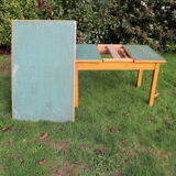 Old green extendable kitchen table