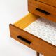 Commode en teck de V-form (Belgique, années 1960).