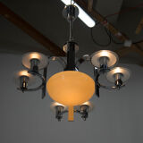 Art deco 7 flamming chandelier, 1930