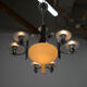 Art deco 7 flamming chandelier, 1930