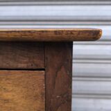 Rustic chest of drawers in solid oak 1950