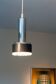 Space age pendant lamp, glass and chrome for staff, germany 1970