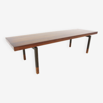 Table basse scandinave en palissandre Johannes Asbjerg Illum Bolighus Danemark 1960