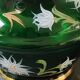 Monaco/Monte Carlo Glassworks vase. Emerald green blown glass