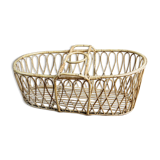 Vintage rattan couffin