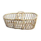 Vintage rattan couffin