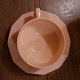 Longwy ceramic pink coffee tea set