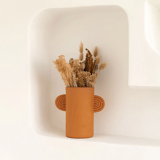 Amber terracotta ceramic vase - Oustao