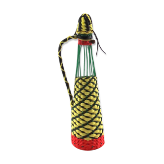 Scoubidou yellow bottle