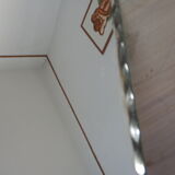 Beveled octagonal table mirror