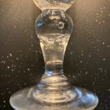 Set of 6 bubbled glass flutes