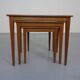 Danish Teak Nesting Tables by Kvalitet Form Funktion, 1960s, Set of 3