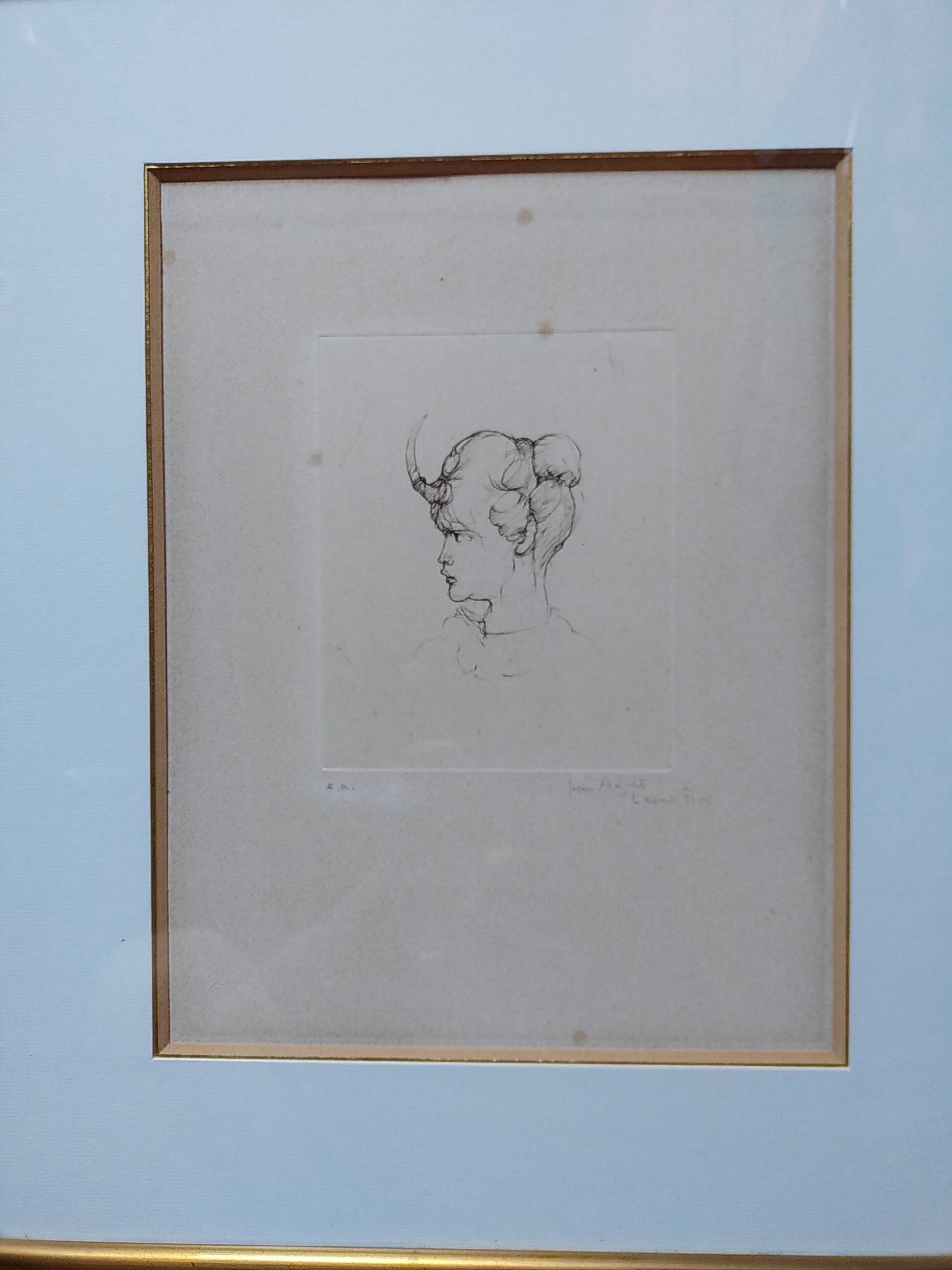 Engraving. Léonor Fini. Signed. Artist's proof.