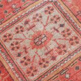 3x11 Vintage Pastel Pink Vintage Runner Rug, 84x335Cm